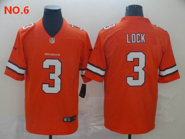 Men's Denver Broncos 3 Drew Lock Jersey NO.6 ;